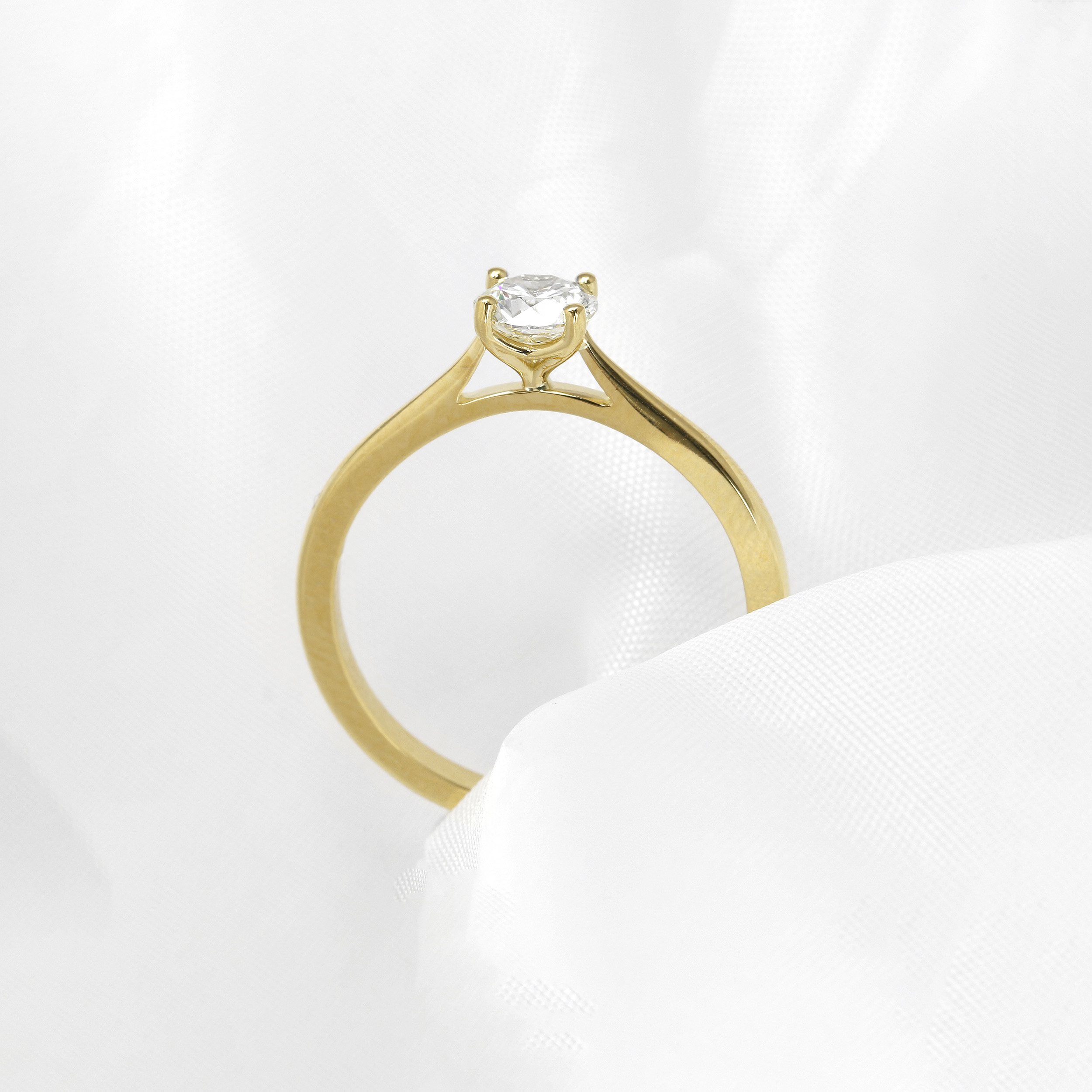 0.50ct Diamond Solitaire Ring in 18ct Yellow Gold