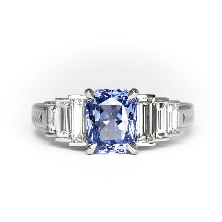 bespoke remounted platinum ring