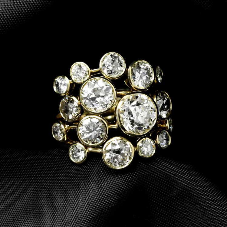 Bubble remounted ring