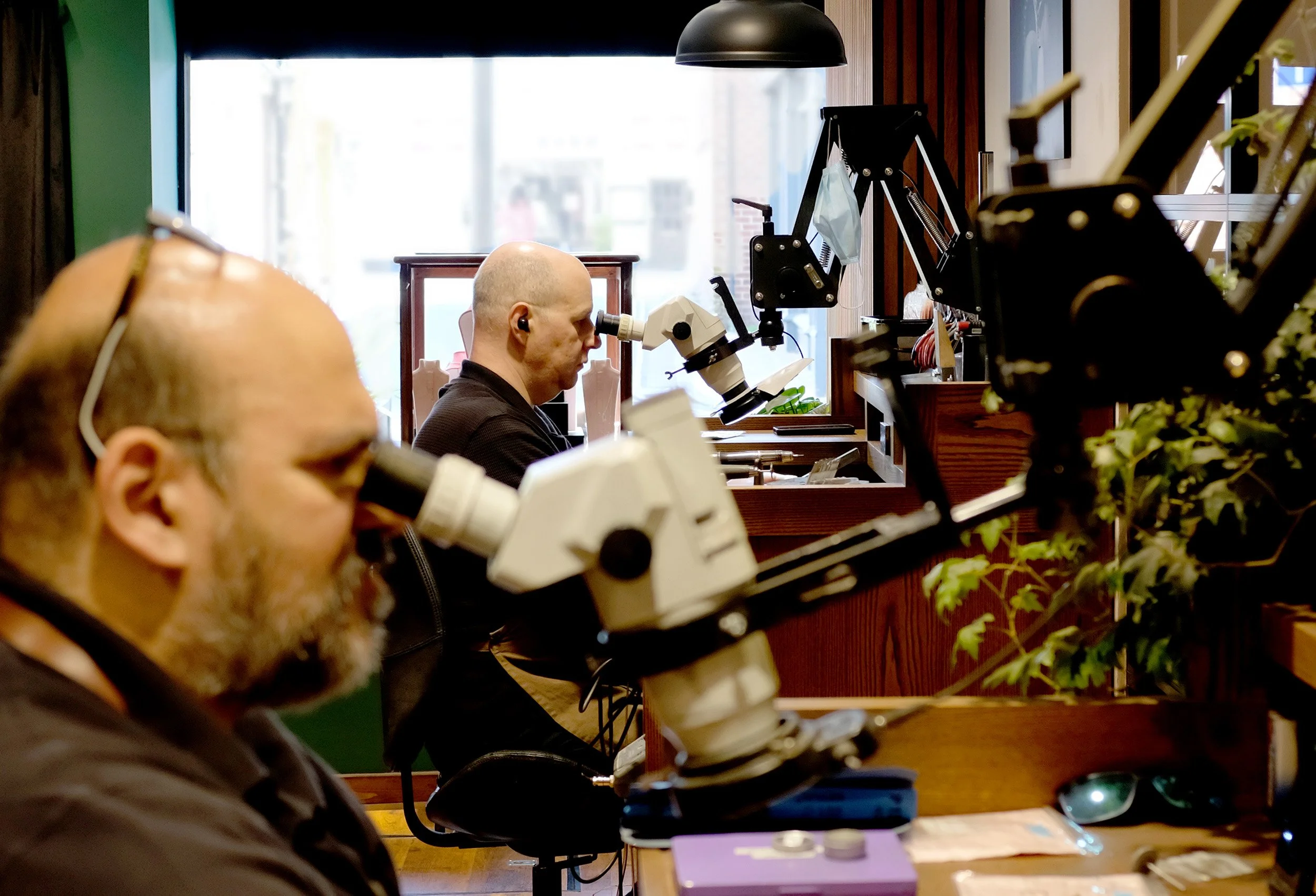 jewellers in workshop