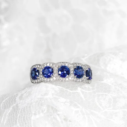 sapphire and diamond engagement ring