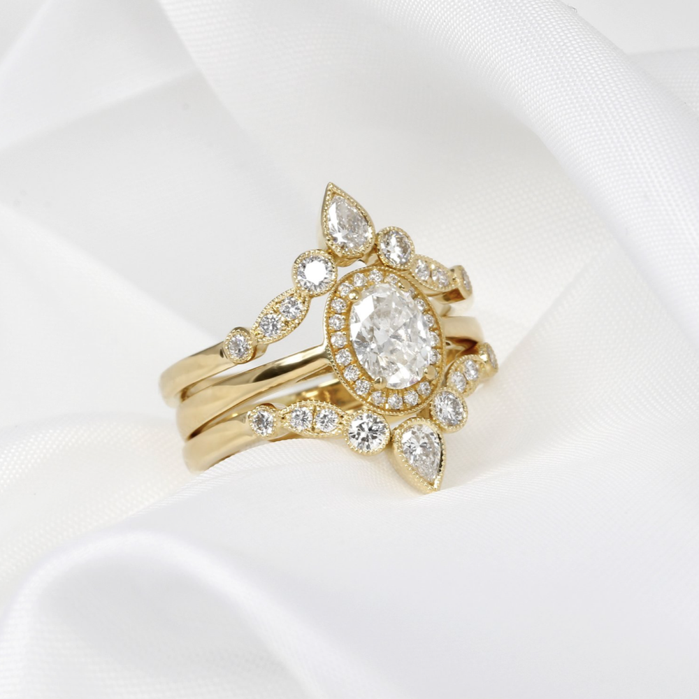 shaped to fit wedding ring