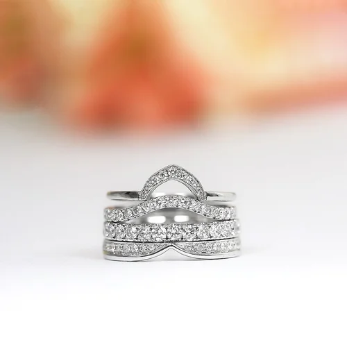 shaped to fit wedding ring