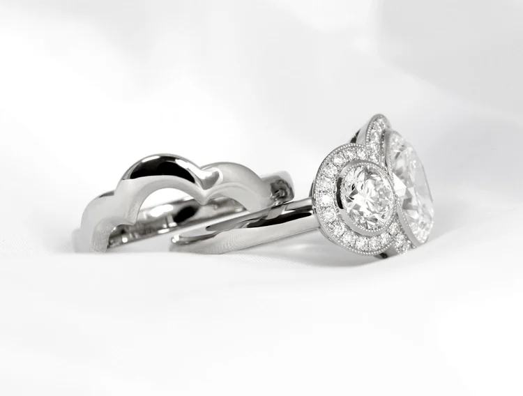 shaped to fit wedding ring