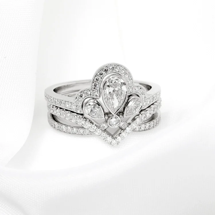 shaped to fit wedding ring