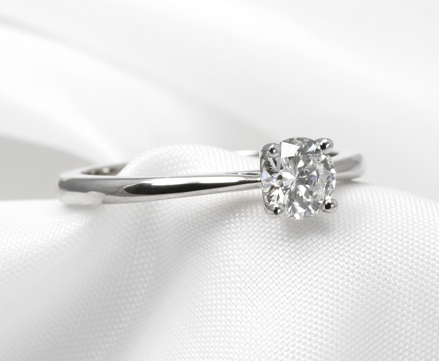 0.50ct Diamond Solitaire Ring in Platinum