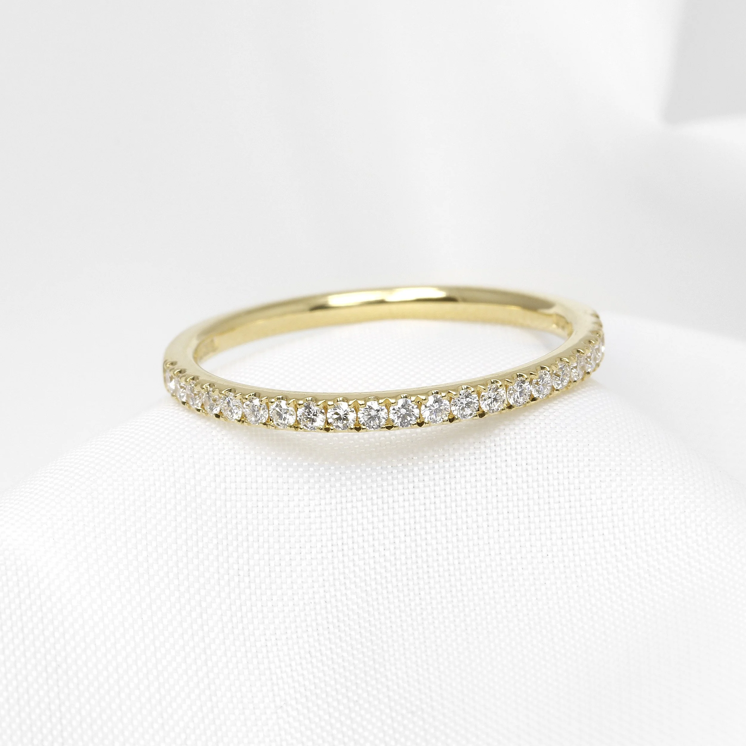 Diamond Half Eternity Ring in 18ct Yellow Gold