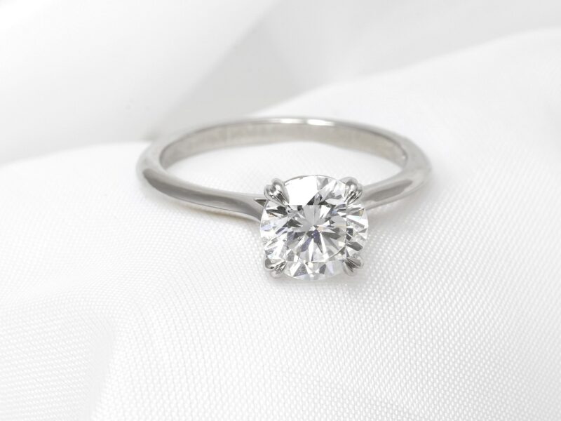 Laboratory Created 1.50ct Solitaire Diamond Ring in Platinum