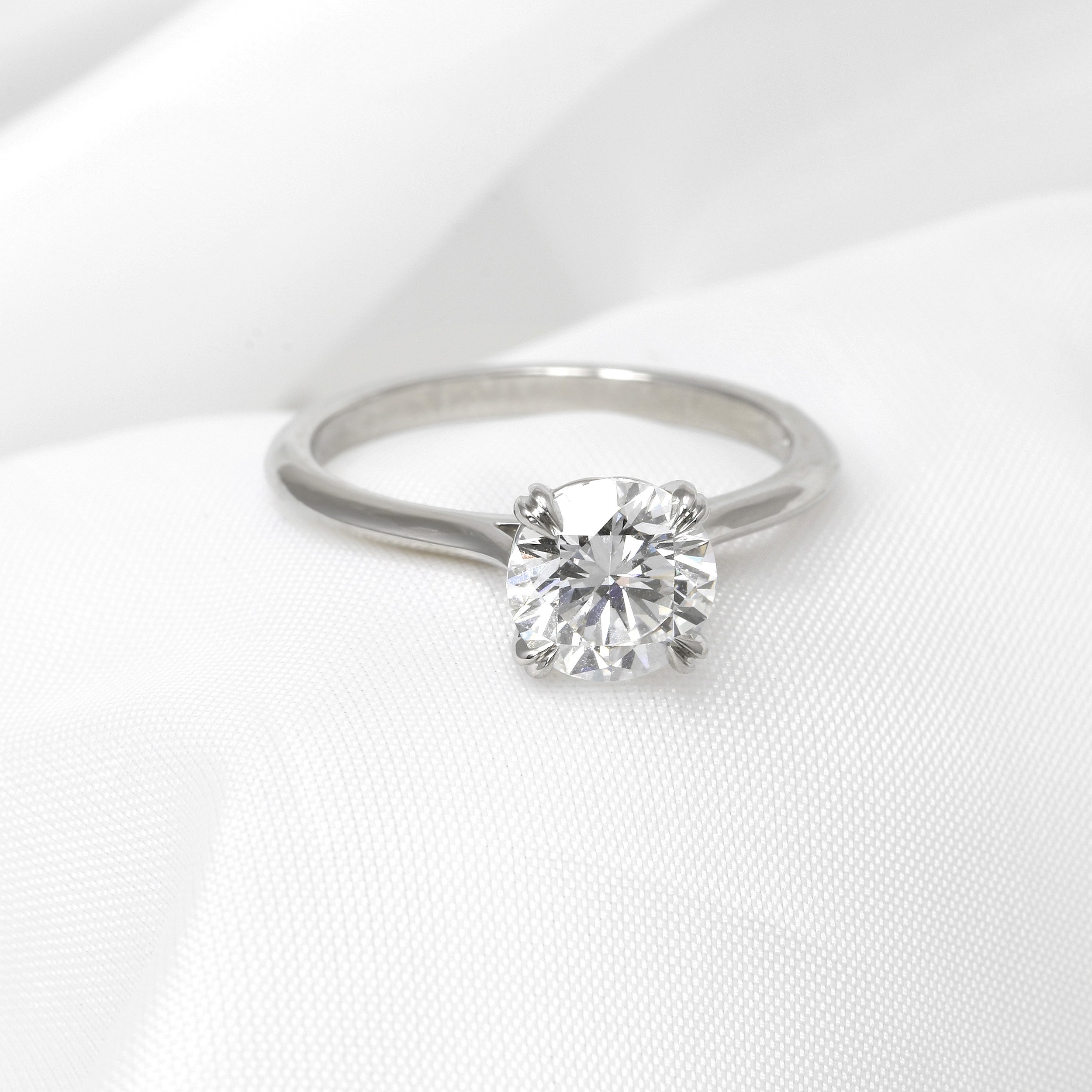 Laboratory Created 1.50ct Solitaire Diamond Ring in Platinum