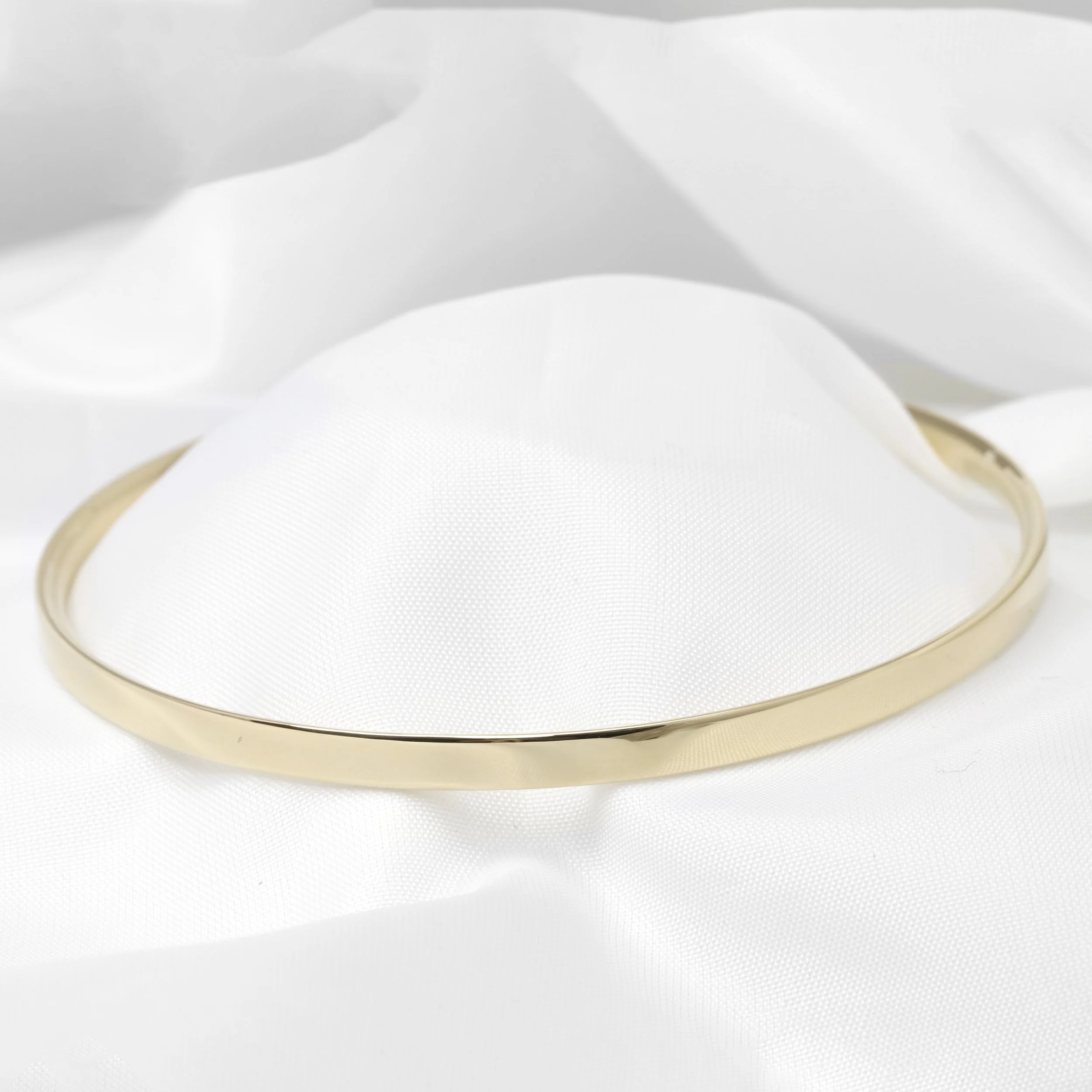 9ct Yellow Gold Flat Court Bangle