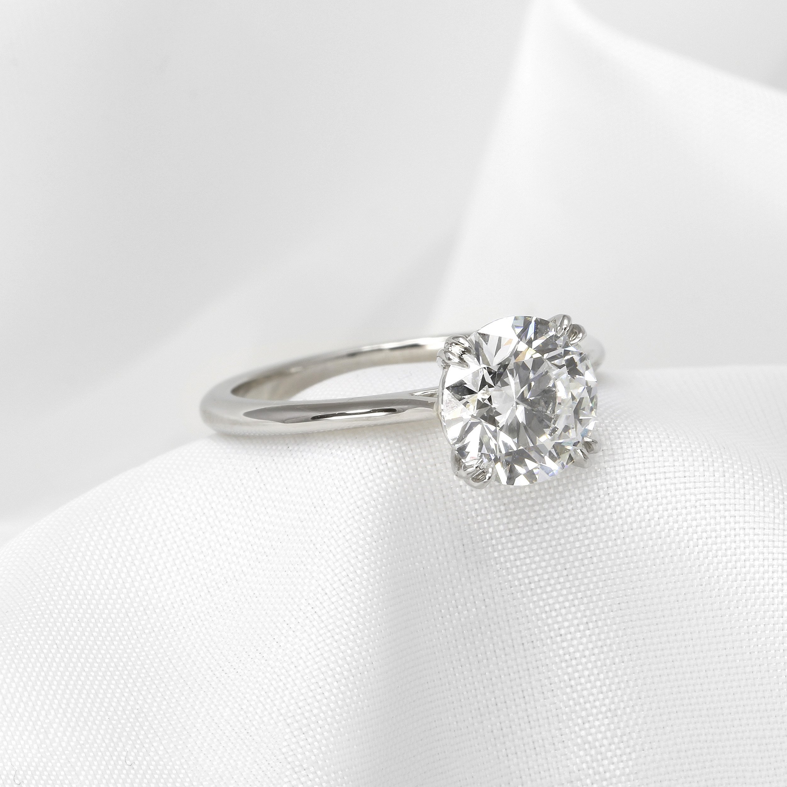 Laboratory Created 2.00ct Round Brilliant Cut Diamond Solitaire Ring