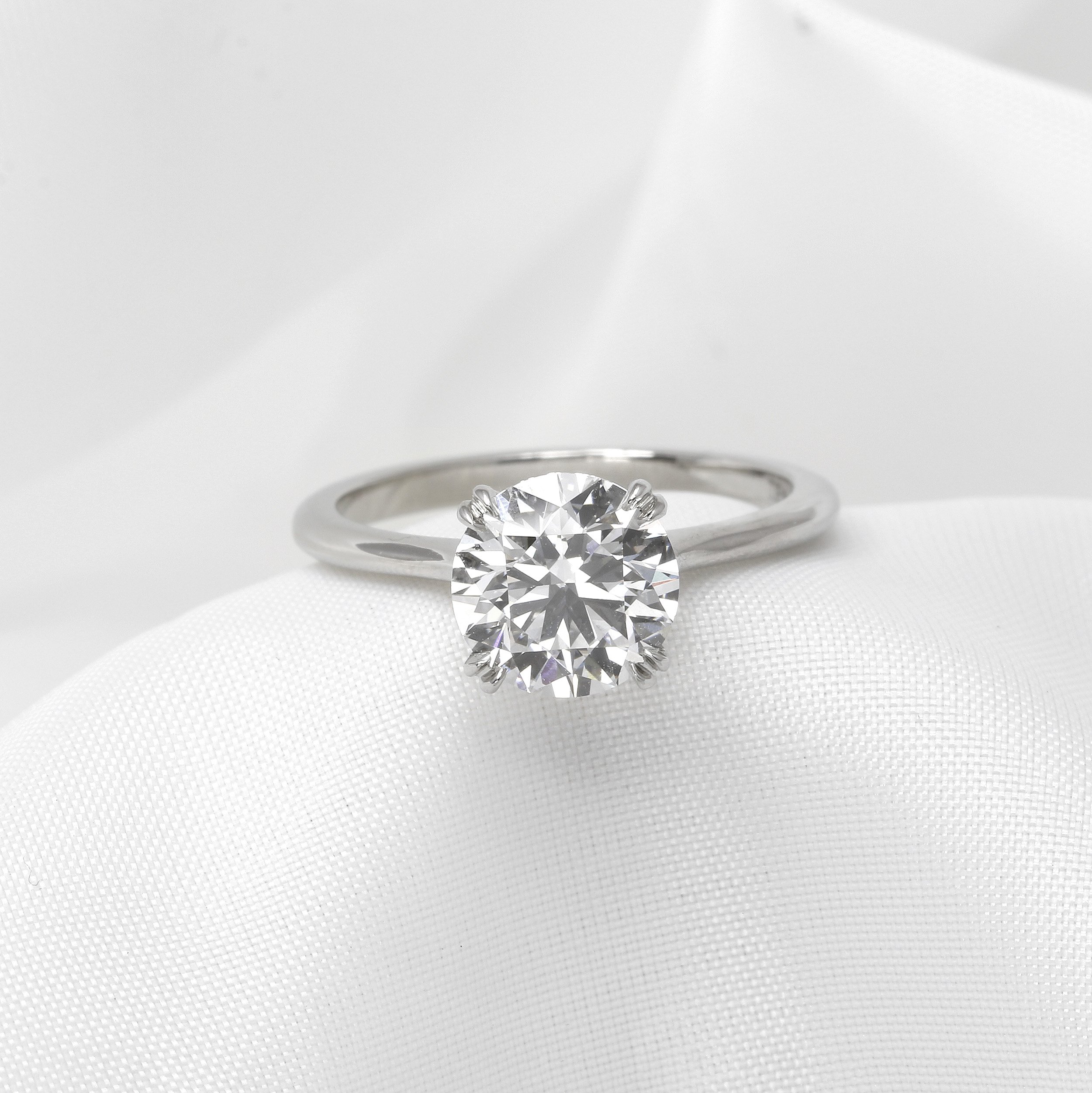 Laboratory Created 2.00ct Round Brilliant Cut Diamond Solitaire Ring