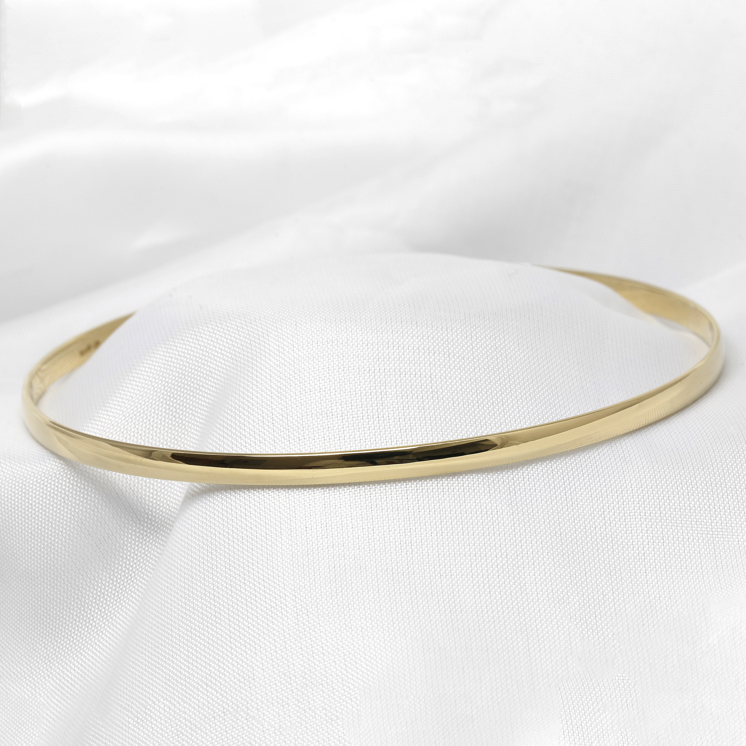 3mm Court Bangle in 9ct Yellow Gold