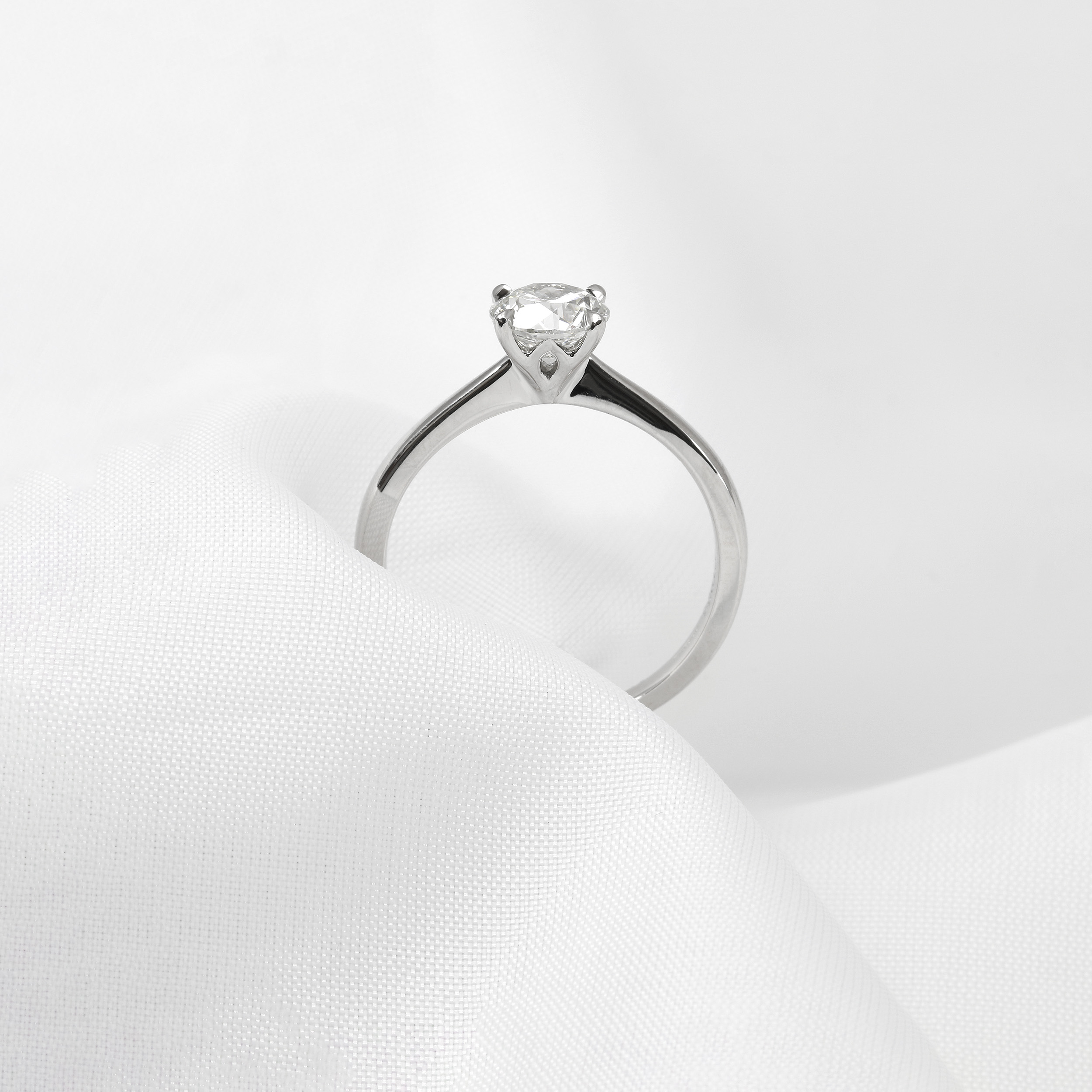 0.90ct Diamond Solitaire Ring in Platinum
