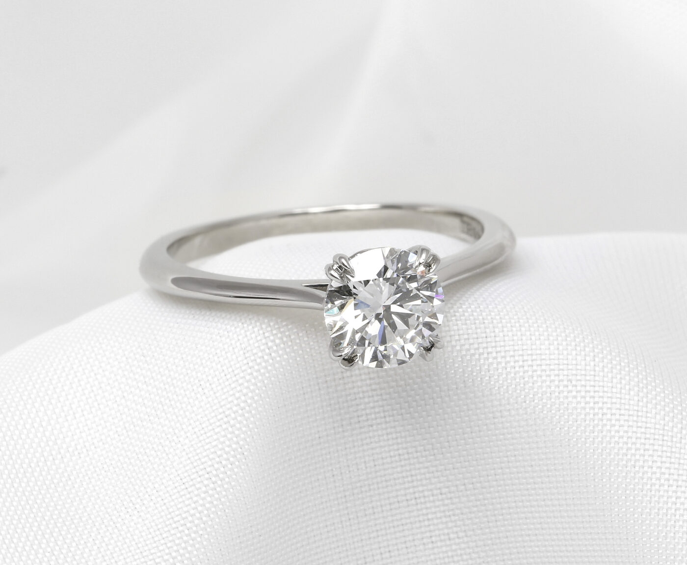 1.00ct Laboratory Created Solitaire Ring in Platinum