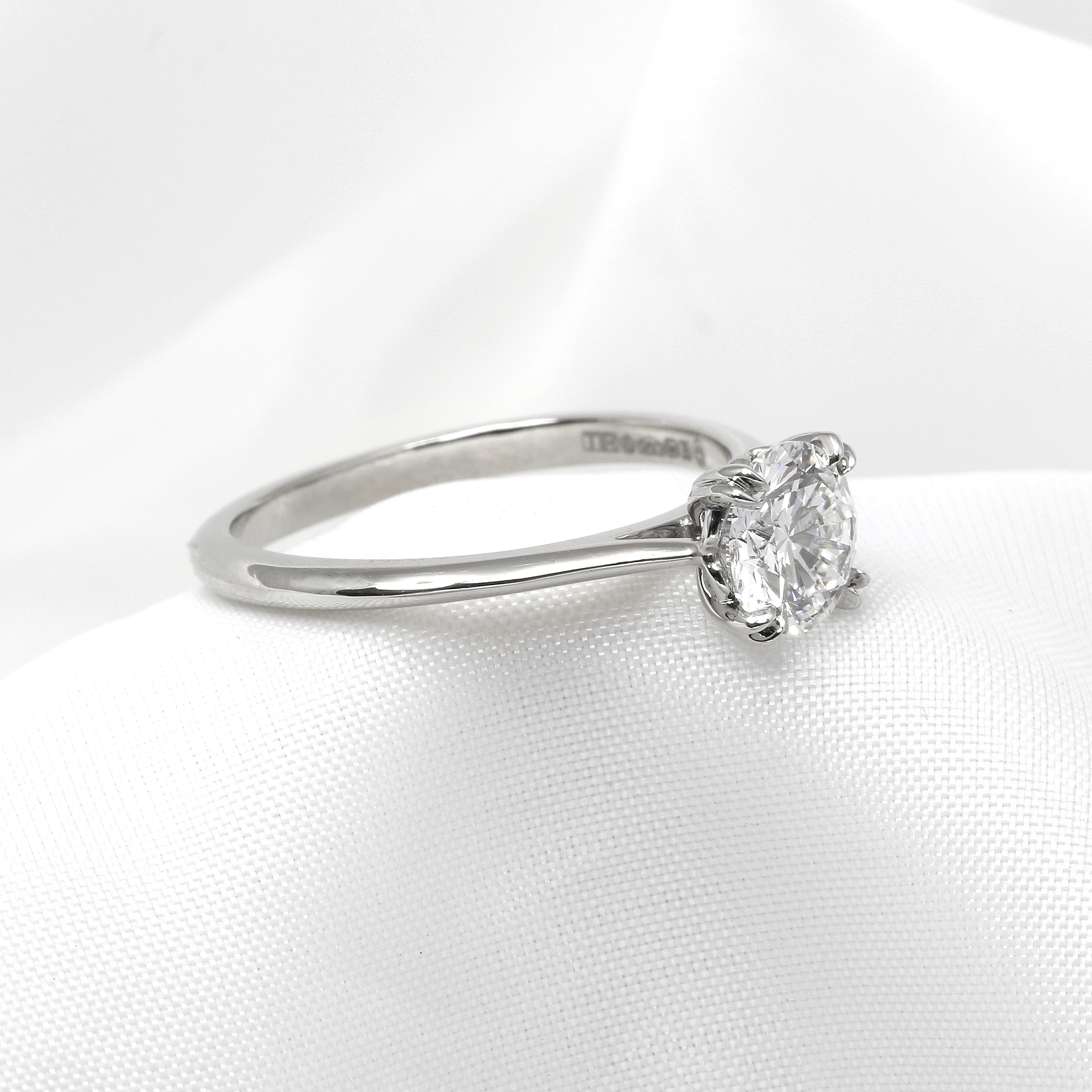1.00ct Laboratory Created Solitare Ring in Platinum