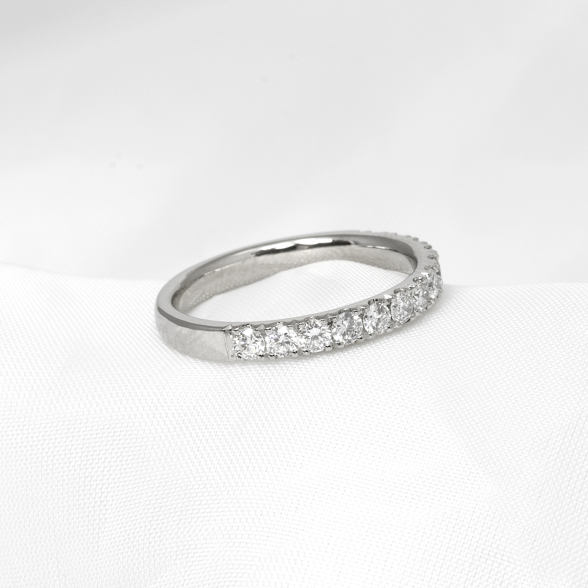Laboratory Created Diamond Eternity Ring in Platinum