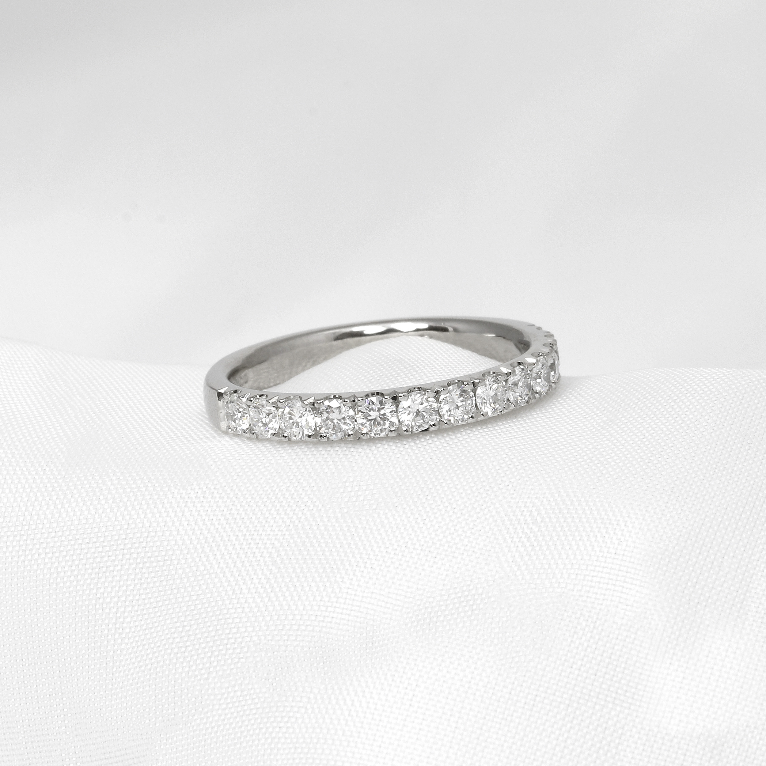 Laboratory Created Diamond Eternity Ring in Platinum
