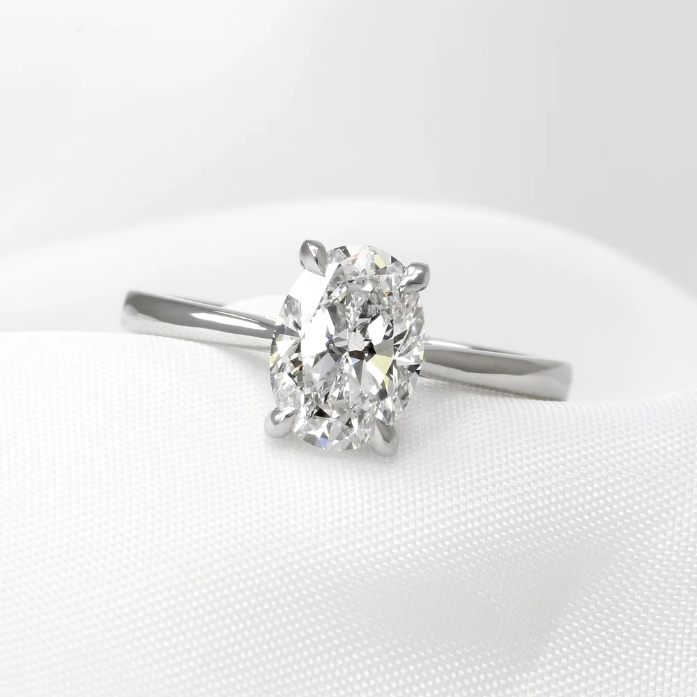 1.50ct Oval Diamond in Platinum