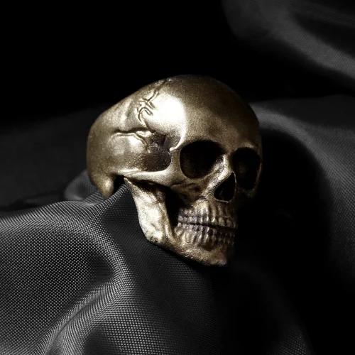 April 2023 - Yellow Gold Skull Ring