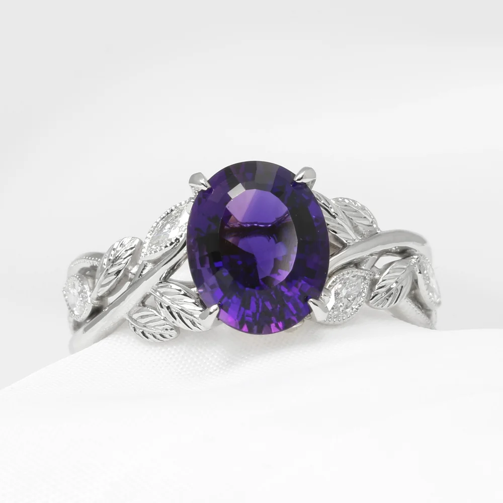 April 2024 - Amethyst and Marquise Diamonds in Platinum
