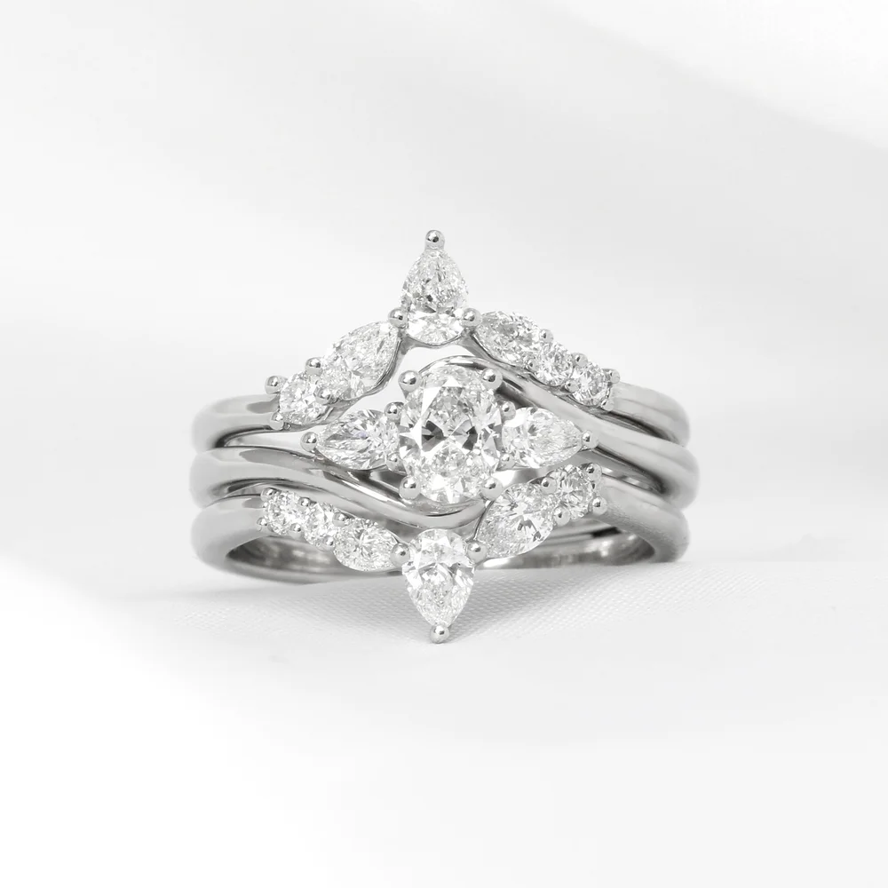 April 2024 - Diamond Engagement & Wedding Ring Set in Platinum