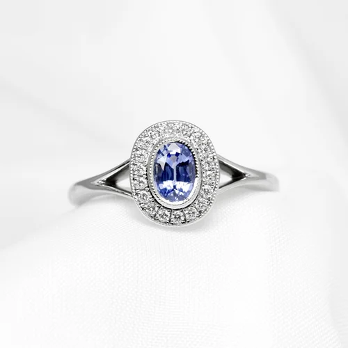 August 2023 - Sapphire & Diamonds in Platinum