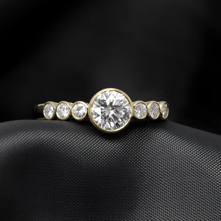 February 2023 - Round Diamonds in Yellow Gold