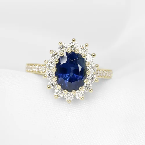 February 2024 - Sapphire & Diamonds in Yellow Gold