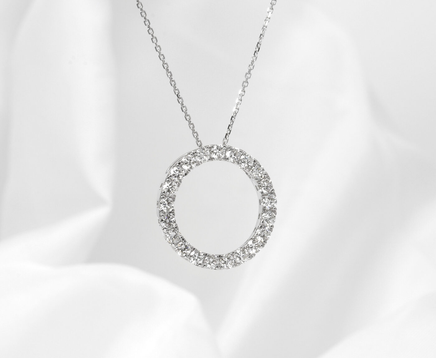 Laboratory Created Diamond Circle of Life Pendant