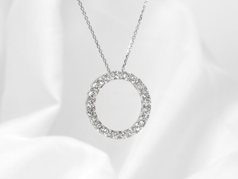 Laboratory Created Diamond Circle of Life Pendant