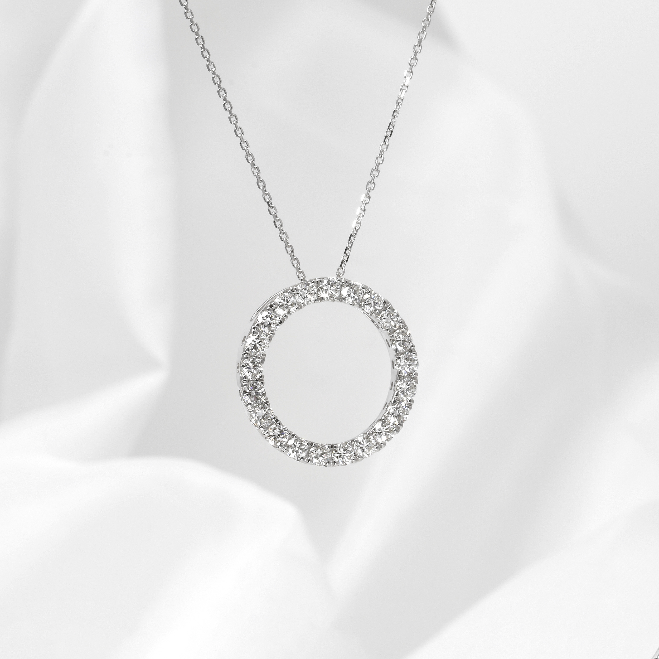 Laboratory Created Diamond Circle of Life Pendant