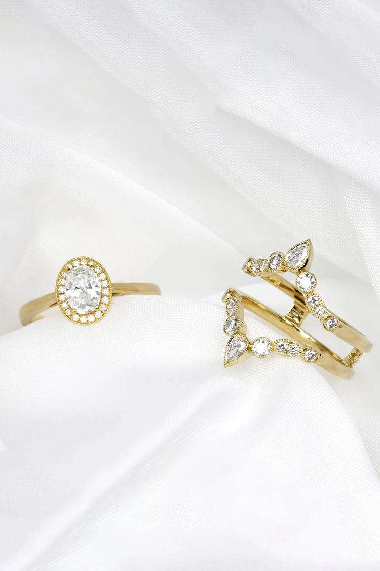 July 2021 - Shaped to Fit Diamond Set Rings in Yellow Gold 1
