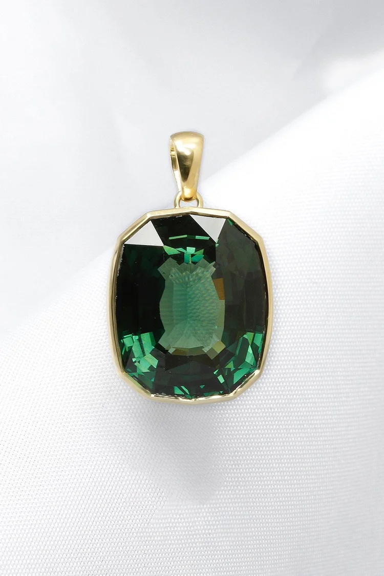 July 2021 - Tourmaline in Yellow Gold.