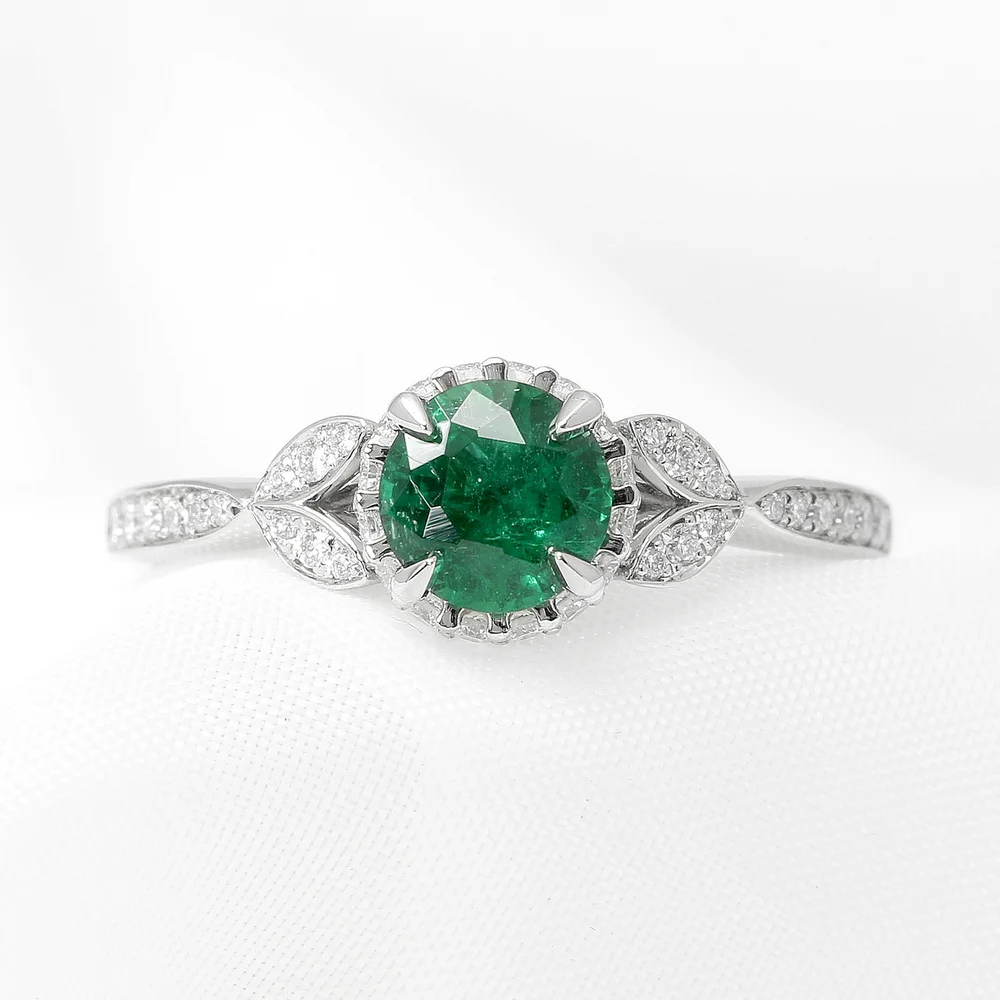 June 2024 - Emerald & Diamonds in Platinum
