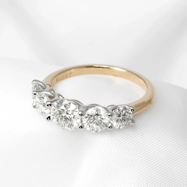 June 2024 - Round Brilliant Diamonds in Rose Gold & Platinum 2