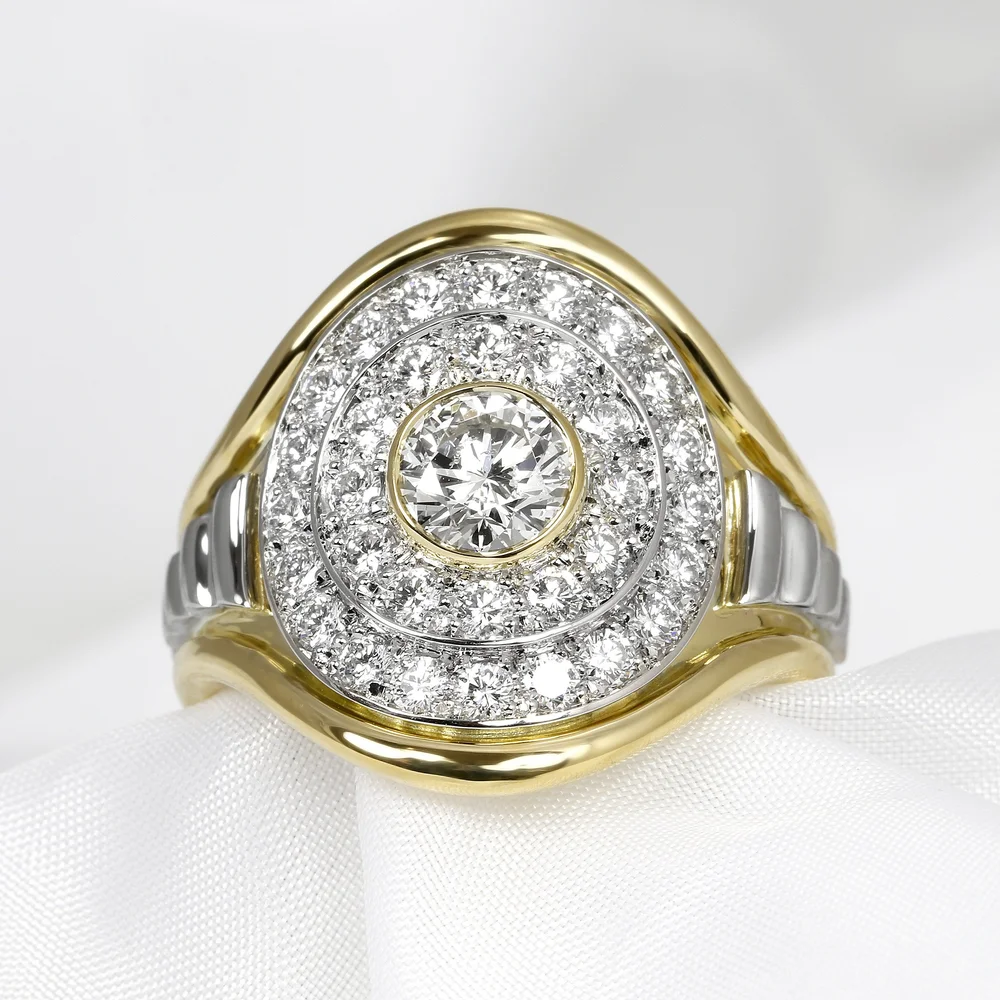 May 2023 - Natural 2.69ct Round Diamonds in Yellow Gold & Platinum 2