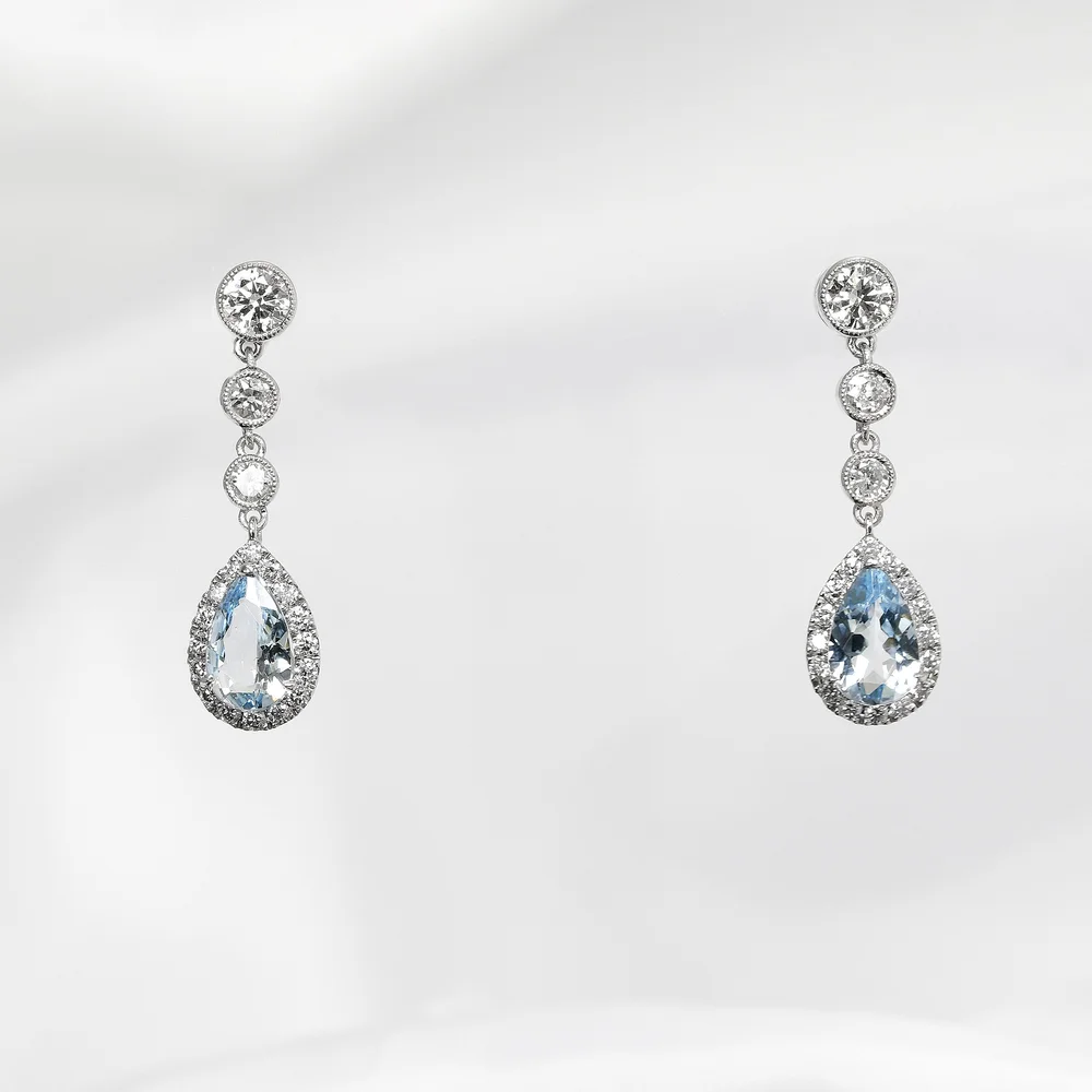 November 2022 - Aquamarine and Diamond in White Gold