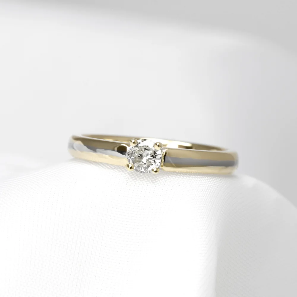 November 2023 - Round Diamond, Platinum & Yellow Gold