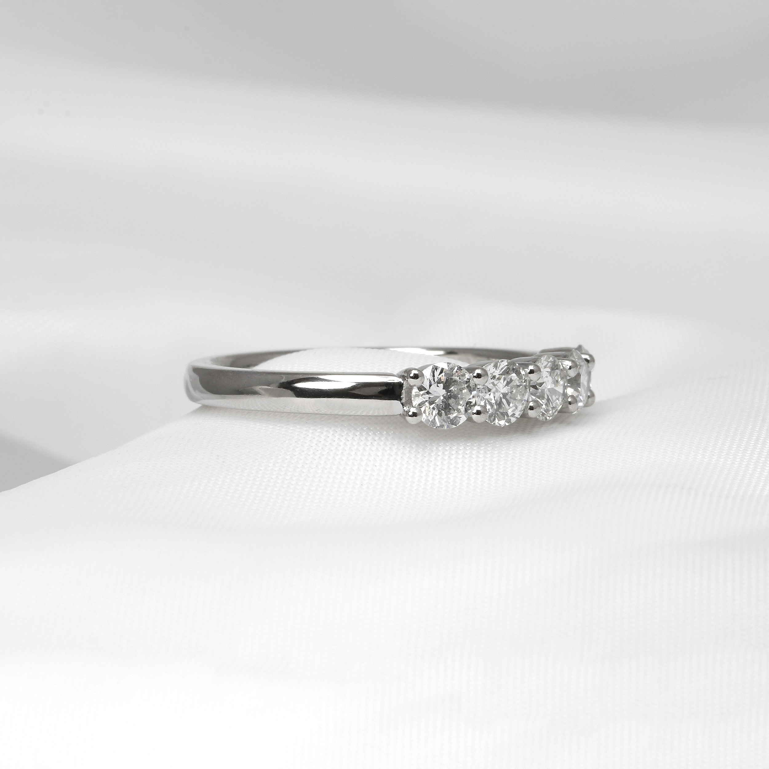 Diamond Five Stone Ring in Platinum