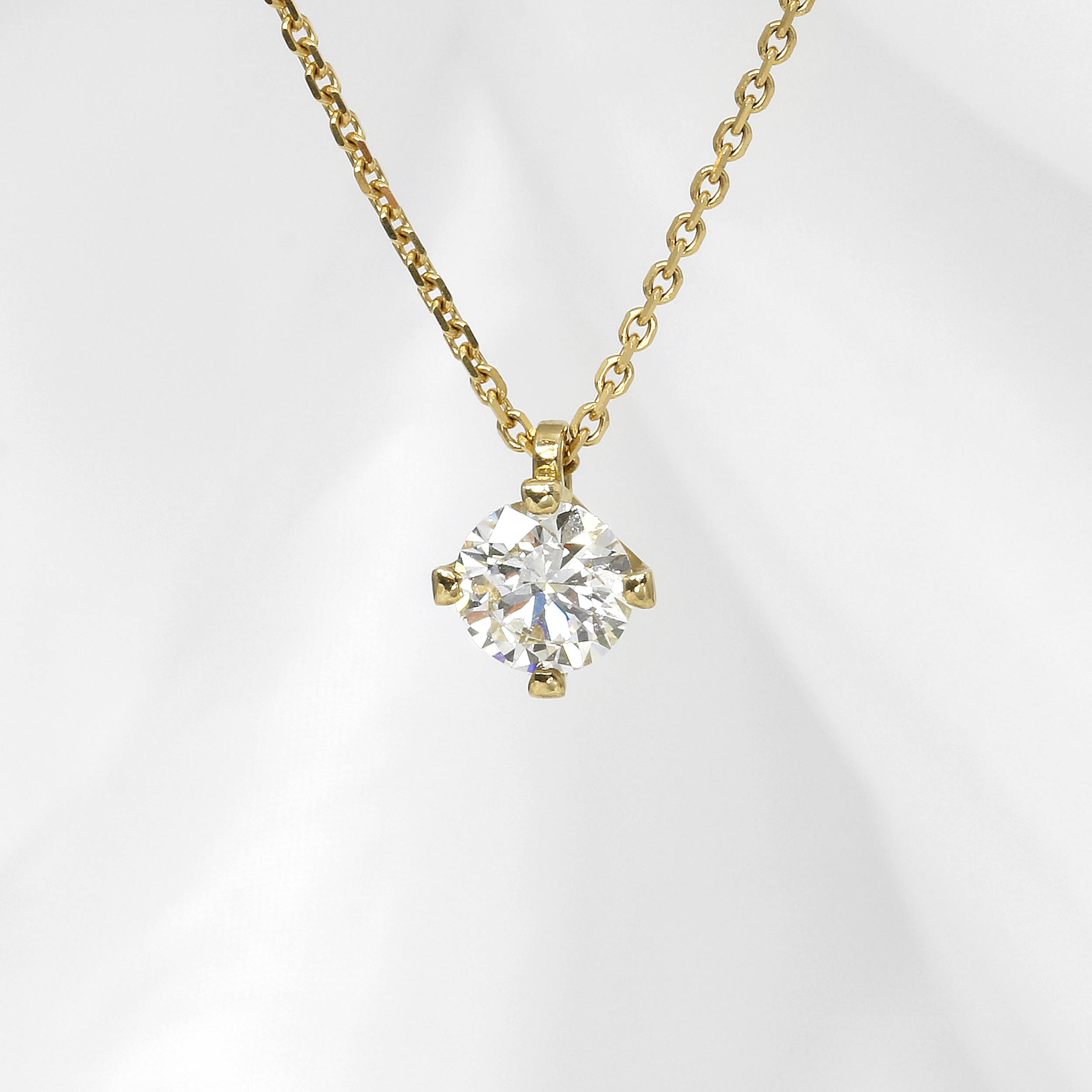 1.00ct Diamond Solitaire Pendant in 9ct Yellow Gold
