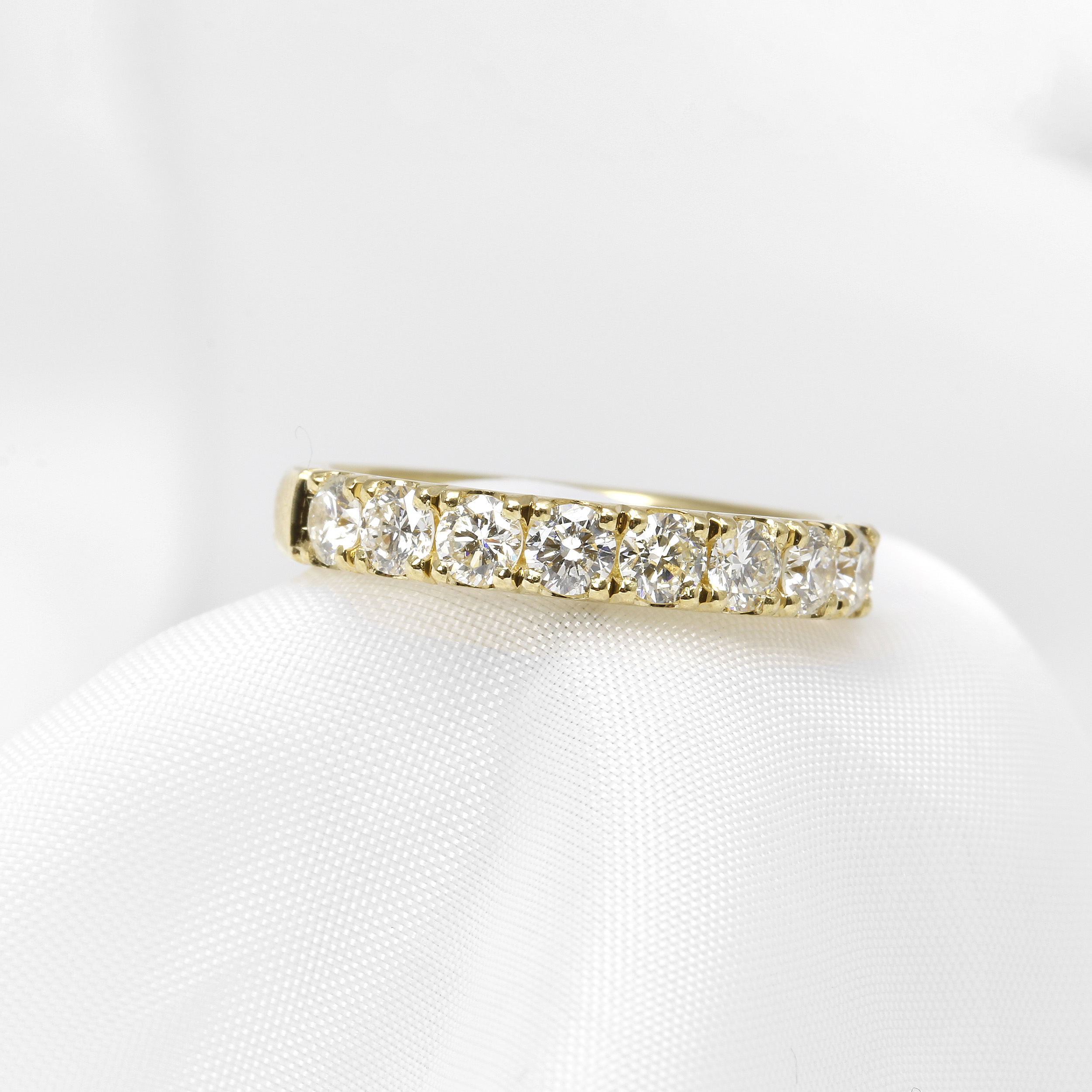 Diamond Half Eternity Ring in 18ct Yellow Gold