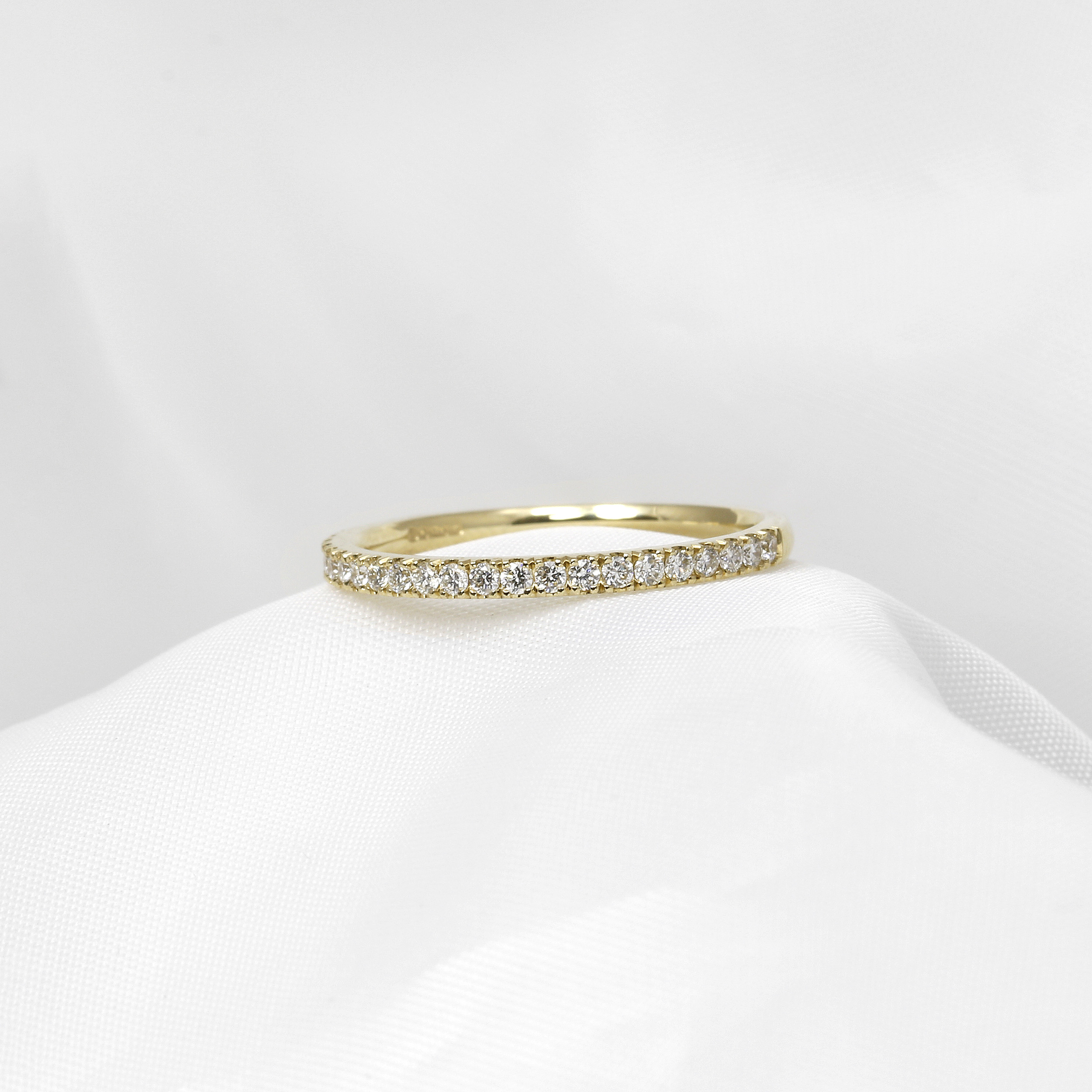 Diamond Half Eternity Ring in 9ct Yellow Gold